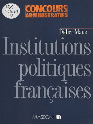 cover image of Institutions politiques françaises